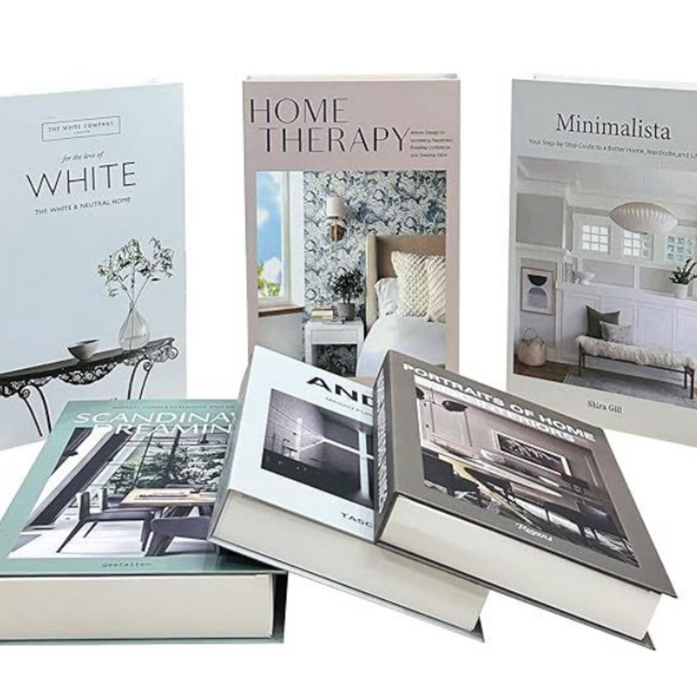 6 PCS Folded Decorative Books Designer Decor for Coffee Tables, Shelves NWOT